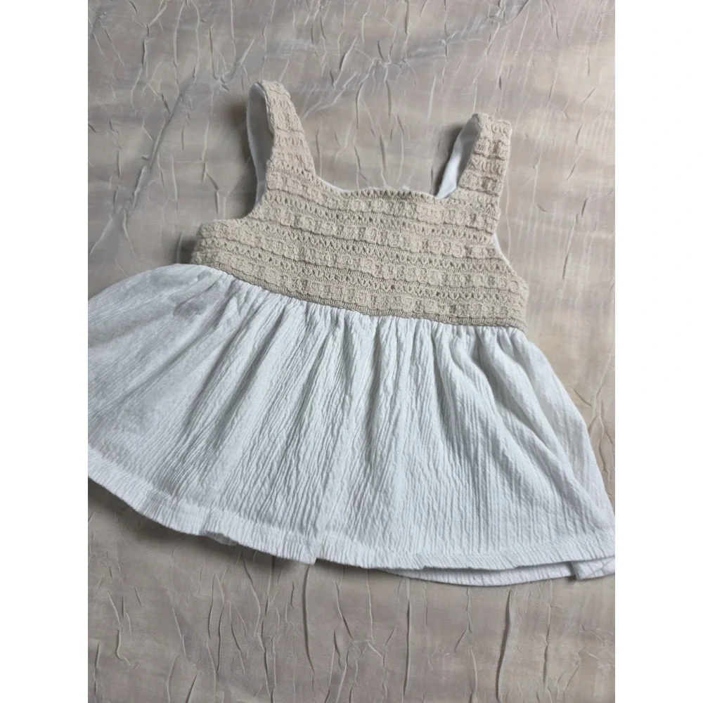 Crochet Tank Top Bohemian Size 4T 100% Cotton - Picture 6 of 8